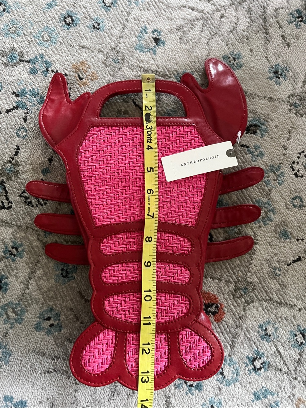 NWT Anthro Maeve Raffia Sea Lobster Creature Handbag 🦞 - Picture 11 of 13
